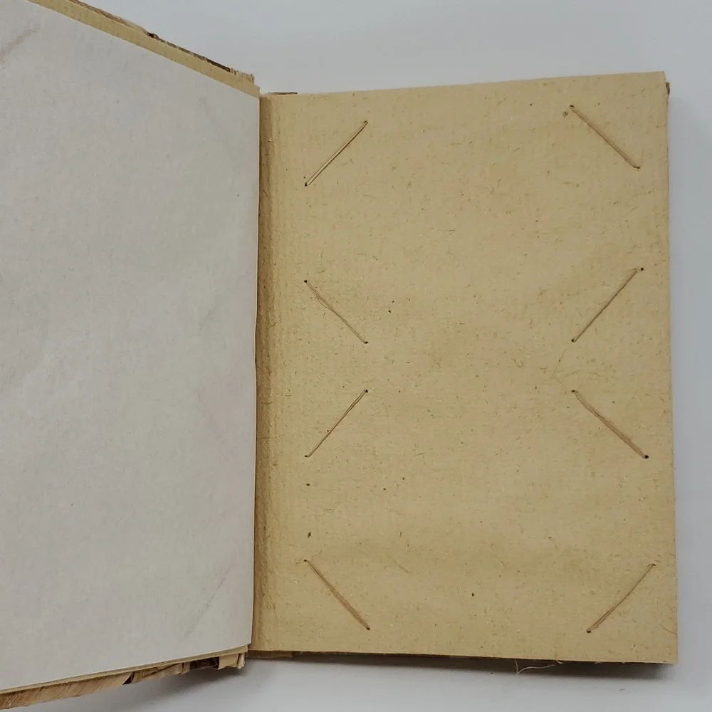 Photo Album Scrapbook Wood and Natural Leaves